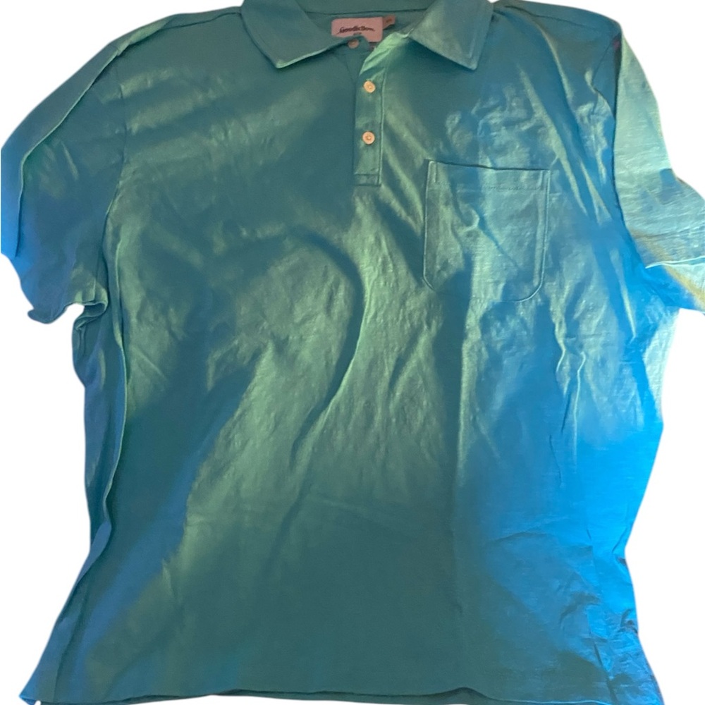 GoodFellow & Co.-Men's Short Sleeve Polo Shirt. Sz.2x
Aqua Colour
 #N073